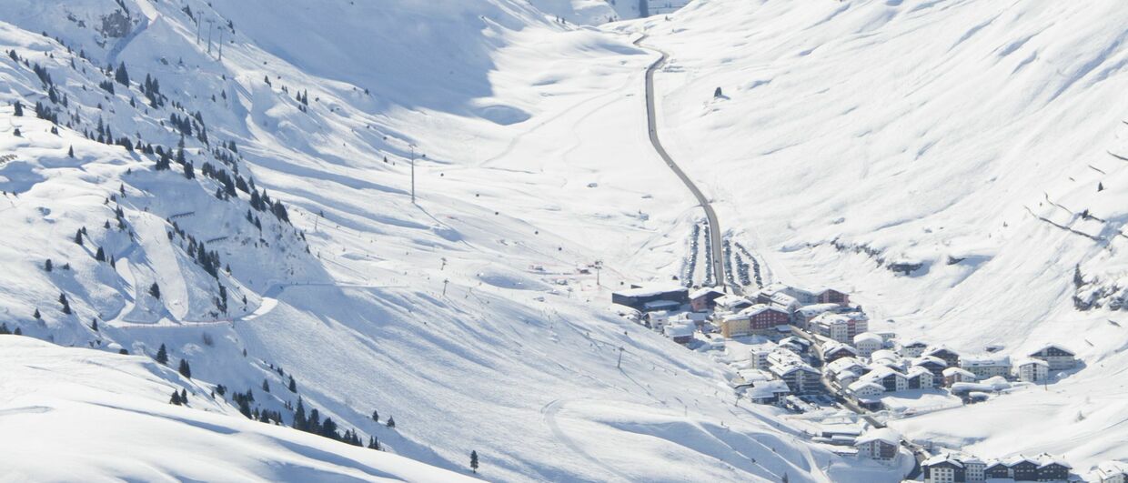 Zürs am Arlberg von oben